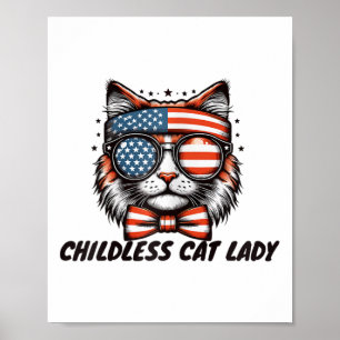 Kinderloze Cat Lady Shirt Kinderloze Cat Lady Poster
