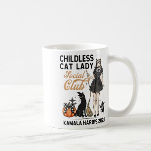 Kinderloze Cat Lady Stem Halloween Heksen Feminist Koffiemok