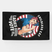 Kinderloze Cat Lady Stem  Rosie de Rivete Spandoek (Horizontaal)