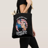Kinderloze Cat Lady Stem  Rosie de Rivete Tote Bag (Dichtbij)