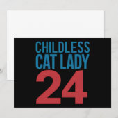 Kinderloze Cat Lady Stemverkiezing 2024 Verenigde Kaart (Voorkant / Achterkant)