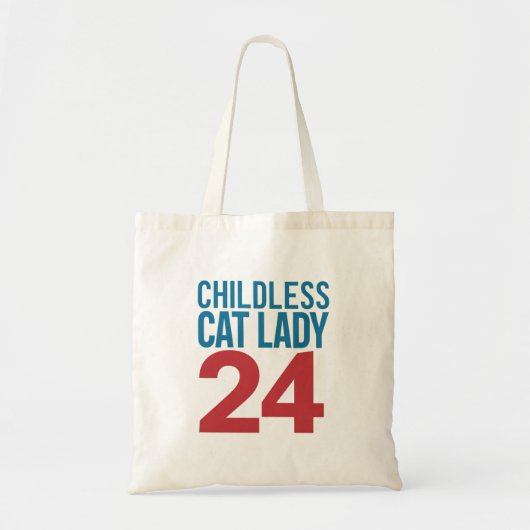 Kinderloze Cat Lady Stemverkiezing 2024 Verenigde  Tote Bag (Voorkant)