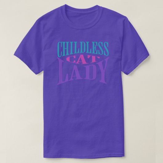 Kinderloze Cat Lady T-shirt (Design voorkant)