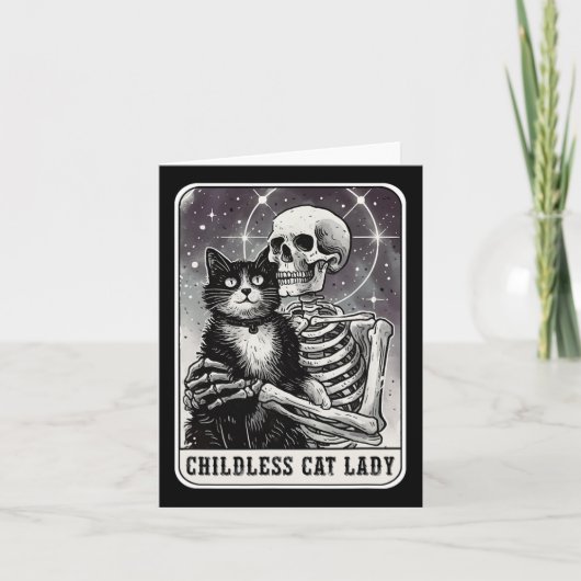 Kinderloze Cat Lady  Tarot Kaart (Voorkant)