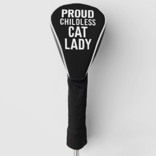 Kinderloze Cat Lady voor Cat Mom Vrouwen Cat Lady Golfheadcover
