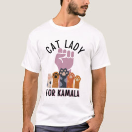 Kinderloze Cat Lady voor Kamala 2024 Harris Walz T-shirt