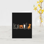 Kinderloze Cat Lady voor Kamala Harris 2024 Femini Kaart (Gele Bloem)