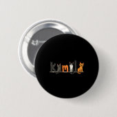 Kinderloze Cat Lady voor Kamala Harris 2024 Femini Ronde Button 5,7 Cm (Voorkant /achterkant)