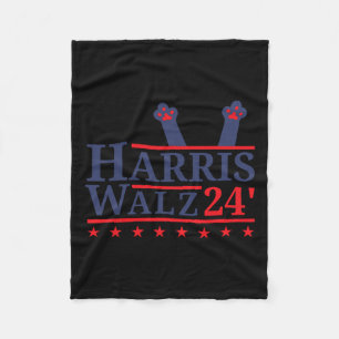 Kinderloze Cat Lady voor Kamala Harris Tim Wheimer Fleece Deken