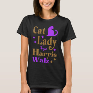 Kinderloze Cat Lady voor Kamala Harris Tim Wheimer T-shirt