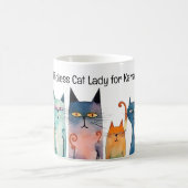 Kinderloze Cat Lady voor Kamala Whimsical Koffiemok (Center)