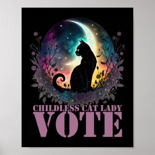 Kinderloze Cat Lady Vote Poster (Voorkant)