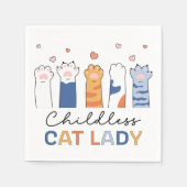 Kinderloze Cat Lady Voting Kamala Harris President Servet (Voorkant)