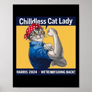 Kinderloze Cat Lady We gaan niet terug naar Kamala Poster