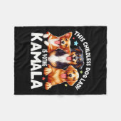 Kinderloze Dog Lady is het stemmen van Kamala Dog Fleece Deken (Voorkant (Horizontaal))