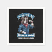 Kinderloze Dog Lady stemt Kamala-verkiezing 2024 Servet (Voorkant)