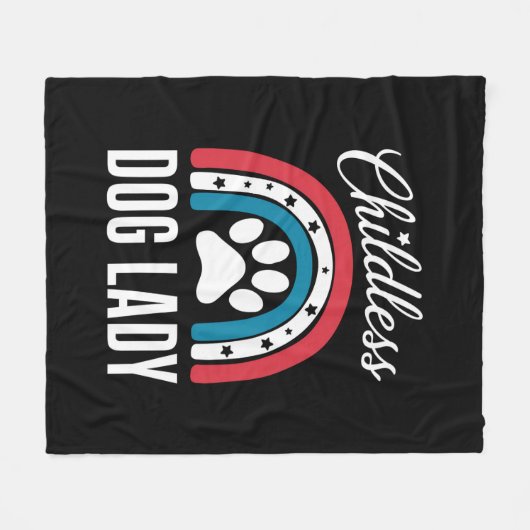 Kinderloze Dog Lady Verkiezingsstem 2024 Rainbow U Fleece Deken (Voorkant (Horizontaal))