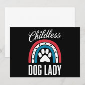 Kinderloze Dog Lady Verkiezingsstem 2024 Rainbow U Kaart (Voorkant / Achterkant)