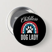 Kinderloze Dog Lady Verkiezingsstem 2024 Rainbow U Ronde Button 7,6 Cm (Voorkant /achterkant)