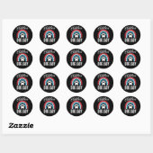 Kinderloze Dog Lady Verkiezingsstem 2024 Rainbow U Ronde Sticker (Vel)