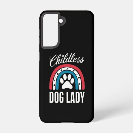Kinderloze Dog Lady Verkiezingsstem 2024 Rainbow U Samsung Galaxy Hoesje (Achterkant)