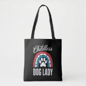 Kinderloze Dog Lady Verkiezingsstem 2024 Rainbow U Tote Bag (Voorkant)