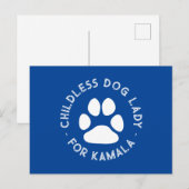 Kinderloze hond Lady voor kamala grappige hond poo Briefkaart (Voorkant / Achterkant)