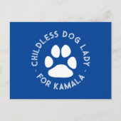 Kinderloze hond Lady voor kamala grappige hond poo Briefkaart (Voorkant)
