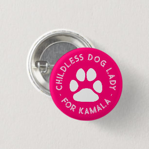 Kinderloze hond Lady voor kamala grappige hond poo Ronde Button 3,2 Cm