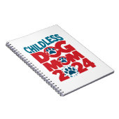 Kinderloze Hond Moeder Hond Dame Stemmende Patriot Notitieboek (Rechterzijde)