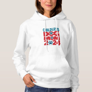 Kinderloze Hond Moeder Hond Dame Stemming Patriott Hoodie