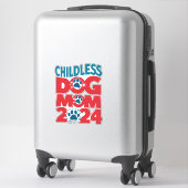 Kinderloze Hond Moeder Hond Dame Stemming Patriott Sticker (Koffer)