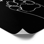 Kinderloze hondendame stemt Kamala-Harris 2024 3 Poster (Hoek)