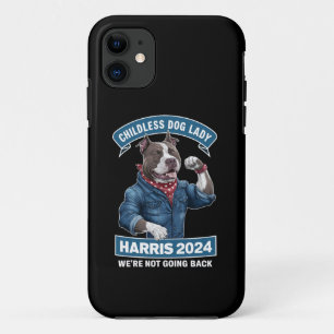 Kinderloze Hondendame Stemt Kamala Verkiezing 2024 Case-Mate iPhone Case