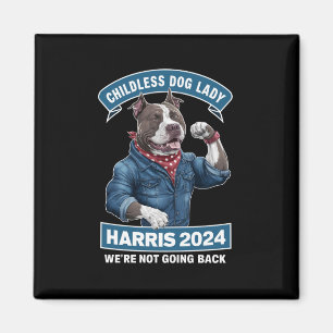 Kinderloze Hondendame Stemt Kamala Verkiezing 2024 Magneet