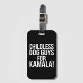 Kinderloze hondenjongens voor Kamala 2024 Stem Har Bagagelabel (Voorkant (verticaal))