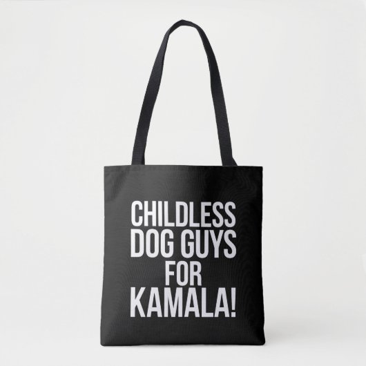 Kinderloze hondenjongens voor Kamala 2024 Stem Har Tote Bag (Voorkant)