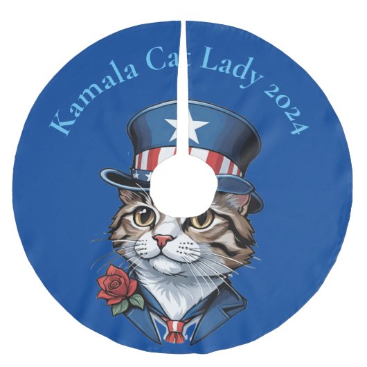 Kinderloze Kat Dame 2024 Thunder_Cove Kerstboom Rok (Voorkant)