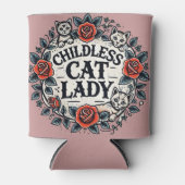 kinderloze kat dame blikjeskoeler (Voorkant)