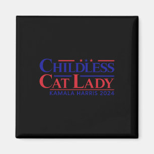 Kinderloze Kat Dame Kamala 2024 Harris Grappig Pre Magneet