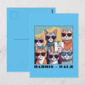 Kinderloze kat dame kinderloze kat dames voor Kama Briefkaart (Voorkant / Achterkant)