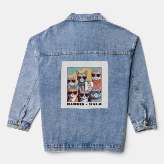 Kinderloze kat dame kinderloze kat dames voor Kama Denim Jacket