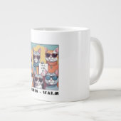 Kinderloze kat dame kinderloze kat dames voor Kama Grote Koffiekop (Voorkant rechts)