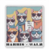 Kinderloze kat dame kinderloze kat dames voor Kama Sticker (Voorkant)
