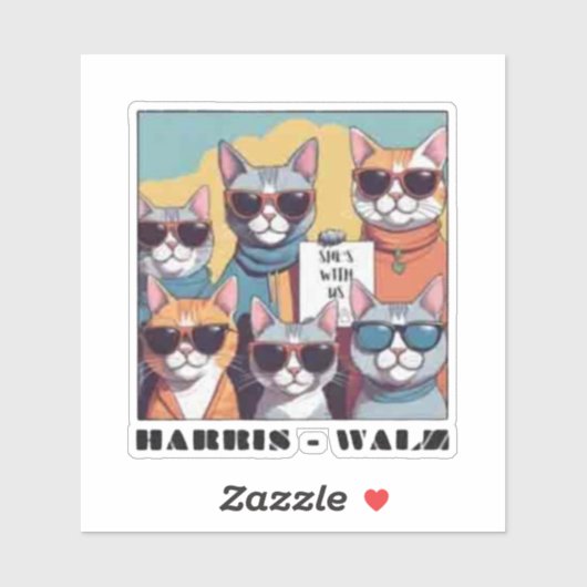 Kinderloze kat dame kinderloze kat dames voor Kama Sticker (Vel)