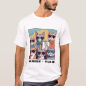 Kinderloze kat dame kinderloze kat dames voor Kama T-shirt (Voorkant)