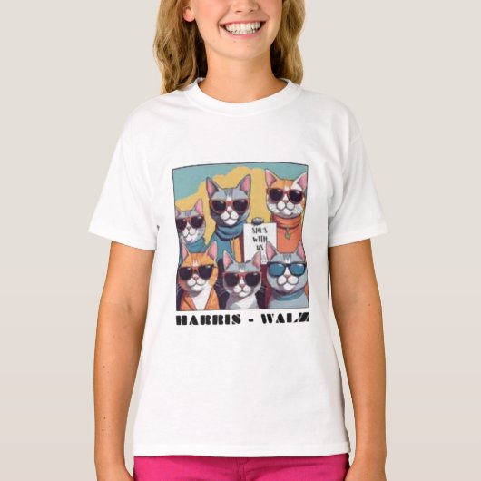 Kinderloze kat dame kinderloze kat dames voor Kama T-shirt (Voorkant)