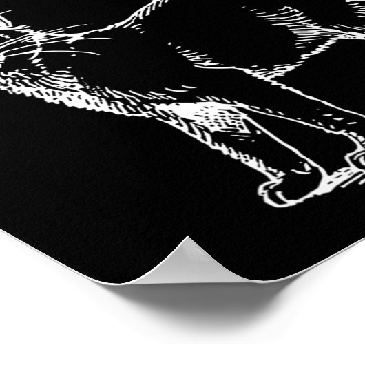 kinderloze kat dame poster (Hoek)