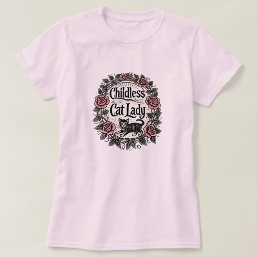 kinderloze kat dame t-shirt (Design voorkant)