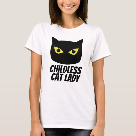 kinderloze kat dame t-shirt (Voorkant)